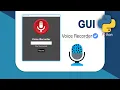 How to Create Voice Recorder Using Python GUI Tkinter Project