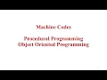 APP Machine code - Procedural Object Oriented Programming