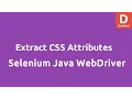 Extract CSS attribute of element selenium Java