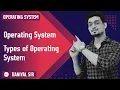 Types of Operating Systems Multiprogramming Time Sharing Multiprocessing Real Time Lec - 2