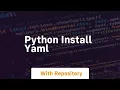 python install yaml