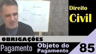 Direito Civil - Aula #85 - Objeto do Pagamento (É isso!)