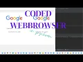 How to make your own web browser coded in pycharm My Things T U V