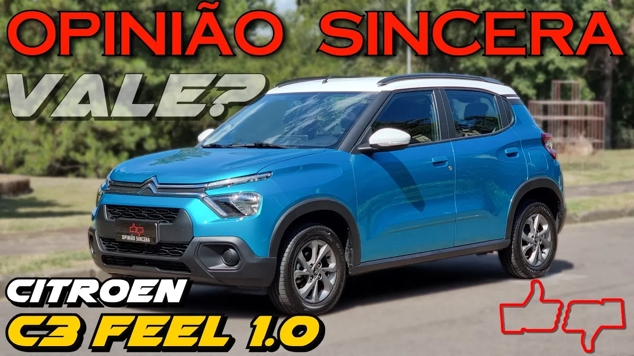 CITROEN C3 Feel 1.0 - Versão de entrada com motor Fiat, VALE A PENA? Preço, consumo, problemas