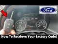 It s THIS EASY To Find Your Ford Door Keypad Code From Factory Ford F150