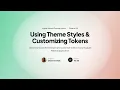 Angular Material Theming System Course - Chapter 05 Using Theme Styles Customizing Tokens