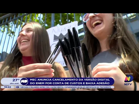 MEC anuncia cancelamento da versão digital do Enem por conta de custos e baixa adesão