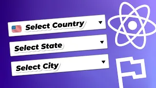 Country State City Dropdown in React JS With Country Flags