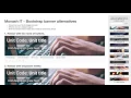 Moodle Bootstrap banners - Custom text buttons background