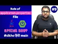 What is the use of application properties file in Spring Boot Spring Boot Tutorial