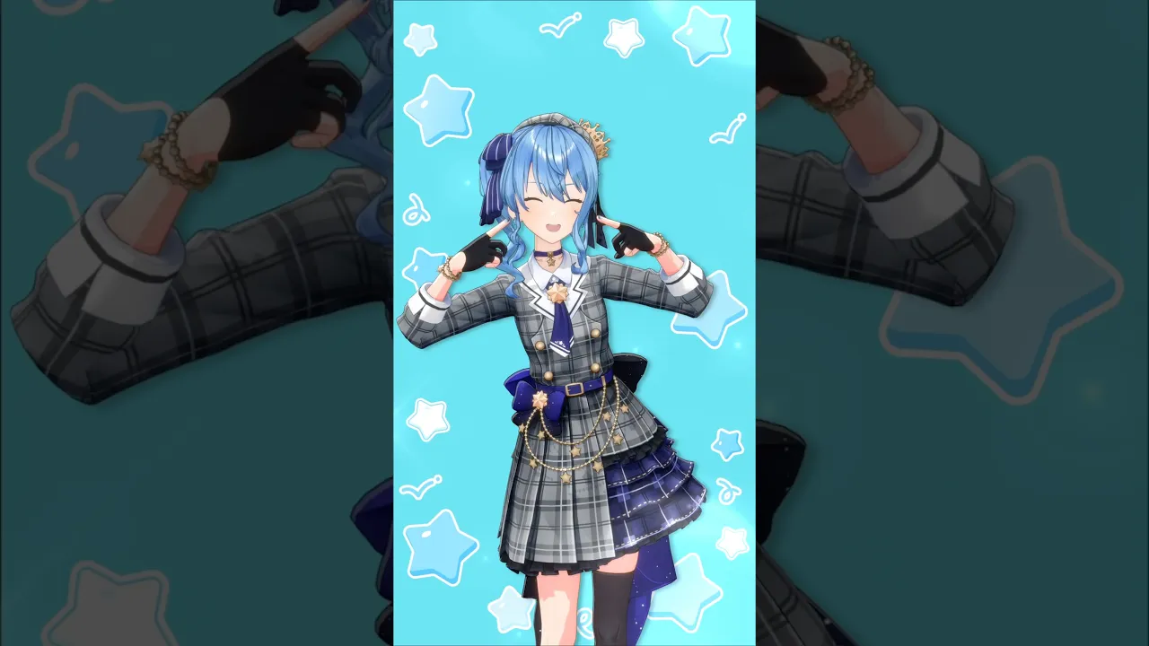 何色になるかな〜？🩵　#星街すいせい #hoshimachisuisei #vtuber #fyp