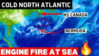 OUR ENGINE CATCHES FIRE!  Sailing From Canada To Bermuda In Late October  Pt 1  Ep 93