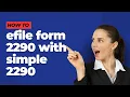 how efile form 2290 with simple form 2290