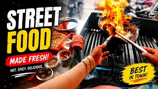 Cooking street food 