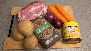 Deutscher Linseneintopf mit Kassler, DDR Rezept wie von meiner Großmutter
