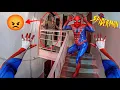 Download Lagu SPIDER-MAN TWINS TRY TO ESCAPE ANGRY MOM (Crazy Parkour POV Chase)