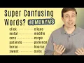 Super Confusing Words Useful HOMONYMS explained
