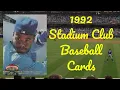 1992 Stadium Club Baseball Cards - 10 Most Valuable