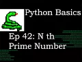 Python Basics How to Find Any Prime Number nth Prime Number