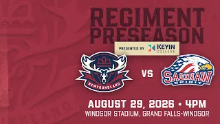 Newfoundland Regiment vs Saginaw Spirit - August 29 4pm