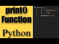 Python Tutorial Mastering the Print Function for Effective Output