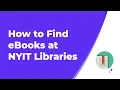 How to Find eBooks at NYIT Libraries