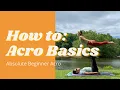 How to Acro Yoga Basics