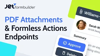 WordPress PDF Attachments \u0026 Formless Actions Endpoints Addons | JetFormBuilder