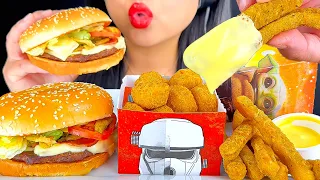 ASMR Burger King Mandalorian Bounty Bundle - BBQ Whopper 7 Grogu Garlic Chicken Fries