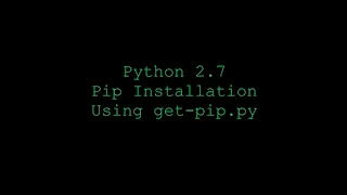 Install Pip with Python 2 7 on Ubuntu 20 04 using get-pip py