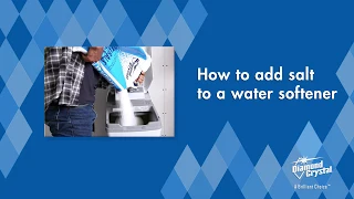 How to add salt crystals to a water softener
