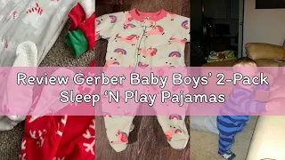 Review Gerber Baby Boys 2-Pack Sleep N Play Pajamas