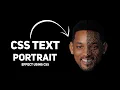 CSS Text Portrait Effects Html CSS Tutorial