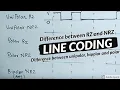 Line coding in digital communication - Polar Unipolar Bipolar RZ NRZ in simple way HINDI
