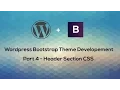 Wordpress development course Bootstrap Theme Part 4