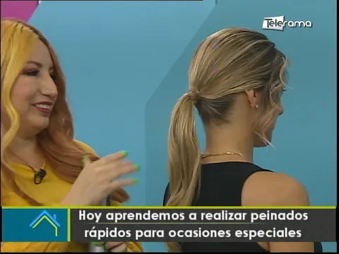 Hoy aprendemos a realizar peinados rápidos para ocasiones especiales