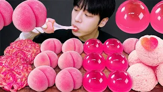 ASMR MUKBANG | 직접 만든 갤럭시 꿀젤리 핑크 디저트 아이스크림 먹방 & 레시피 DESSERT GALAXY HONEY JELLY CANDY