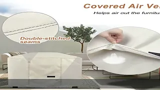 NettyPro Fire Pit Cover Square 32 inch Waterproof Heavy Duty Patio Firepit Cover Square for Outdoor