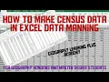 How to make census data in excel data manning statistics