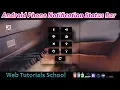Android Phone Notification Status Bar using HTML CSS Web Tutorials School