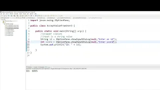 How to accept GUI Input in Java using Dialog boxes Java Tutorial Java Wrapper Classes