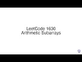 LeetCode 1630 Arithmetic Subarrays