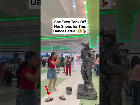 She Even Took Off Her Shoes for This Dance Battle! 😂💃