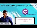 Assignment Operator Part-1 C Interview Questions L - Value Required Error C