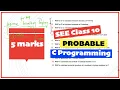 Class 10 C programming all solution