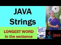 Longest Word in String in JAVA TechVidya