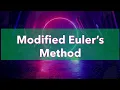 Modified Euler s Method