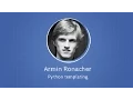 Armin Ronacher about Python templating at Django Under The Hood