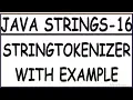 STRINGTOKENIZER IN JAVA WITH EXAMPLE