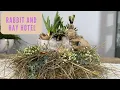 Rabbit and Hay Hotel Easter in the Countryside 2025 DIY Easter Decoration